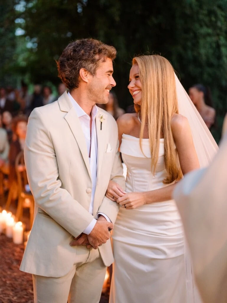 Cabré y Rocío el día de su casamiento.
