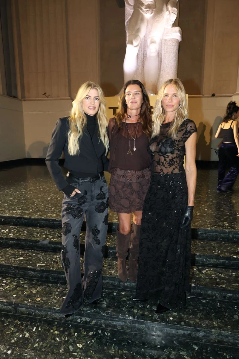 Danilea Urzi y Carola del Bianco, quienes desfilaron, junto a Gabriela, dueña de Tucci.