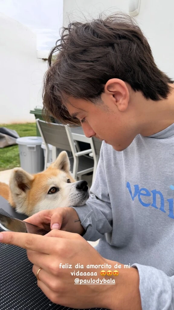 Oriana Sabatini también dijo presente con un mensaje dedicado a Paulo Dybala. Fotos: Instagram