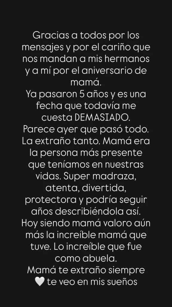 Sofía agradeció los mensajes de amor y acompañamiento que recibió tras el posteo