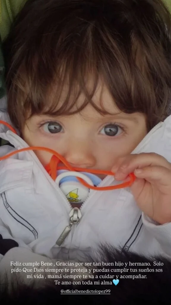 Wanda Nara le dedicó un mensaje especial a su hijo en redes sociales.