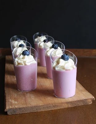 Mousse de arándanos. Foto: Pinterest