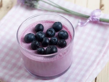 Mousse de arándanos destacada