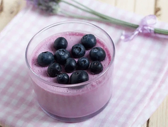 Mousse de arándanos destacada