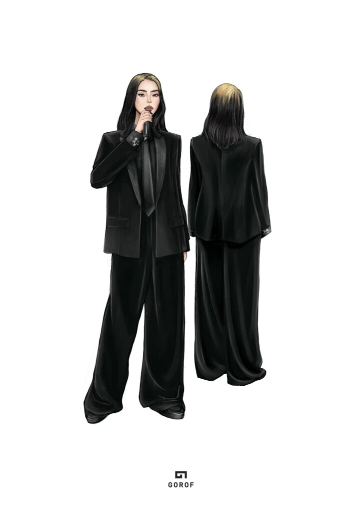 Así fue el primer look de Nicki Nicole en su sinfónico en el Teatro Colón.