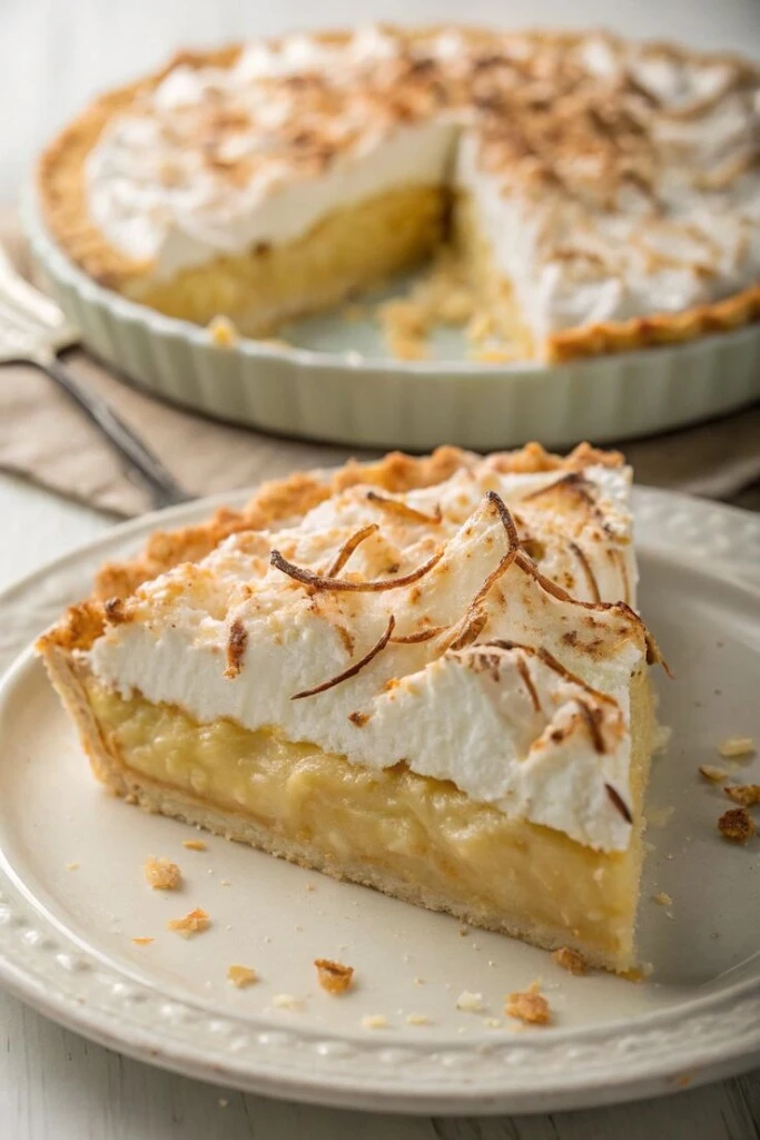 Tarta cremosa de coco. Foto: Pinterest