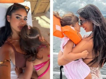 Las vacaciones de Daniela Celis y Thiago Medina en Córdoba con sus gemelas