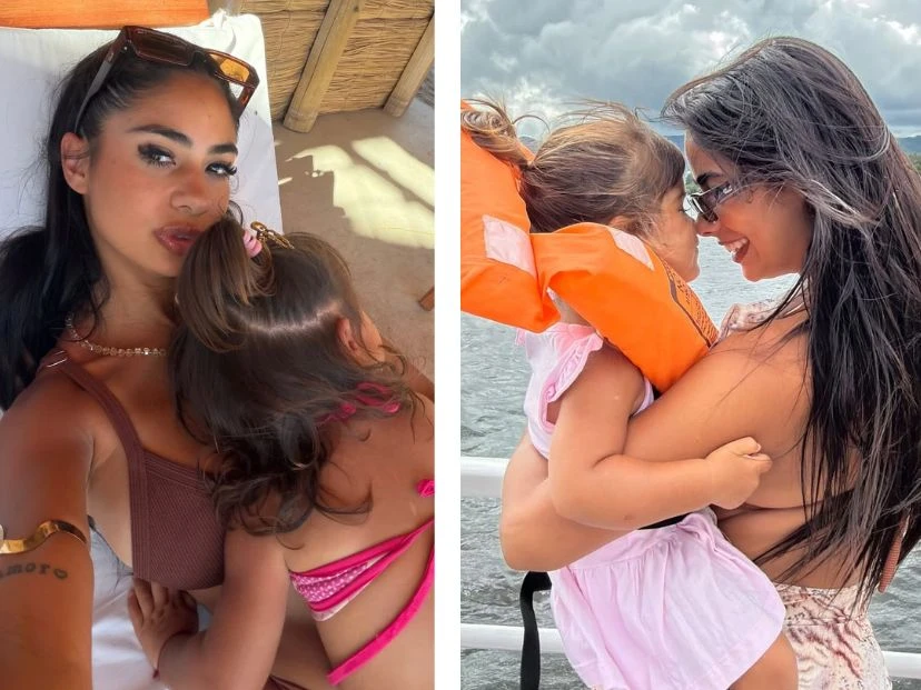 Las vacaciones de Daniela Celis y Thiago Medina en Córdoba con sus gemelas
