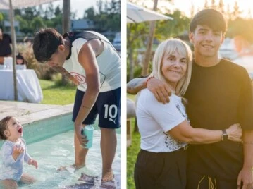Las fotos del cumpleaños de Benjamín, el hijo de Gianinna Maradona y Sergio Kun Agüero