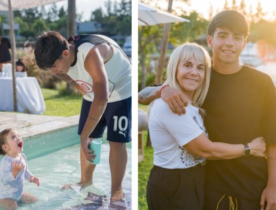Las fotos del cumpleaños de Benjamín, el hijo de Gianinna Maradona y Sergio Kun Agüero
