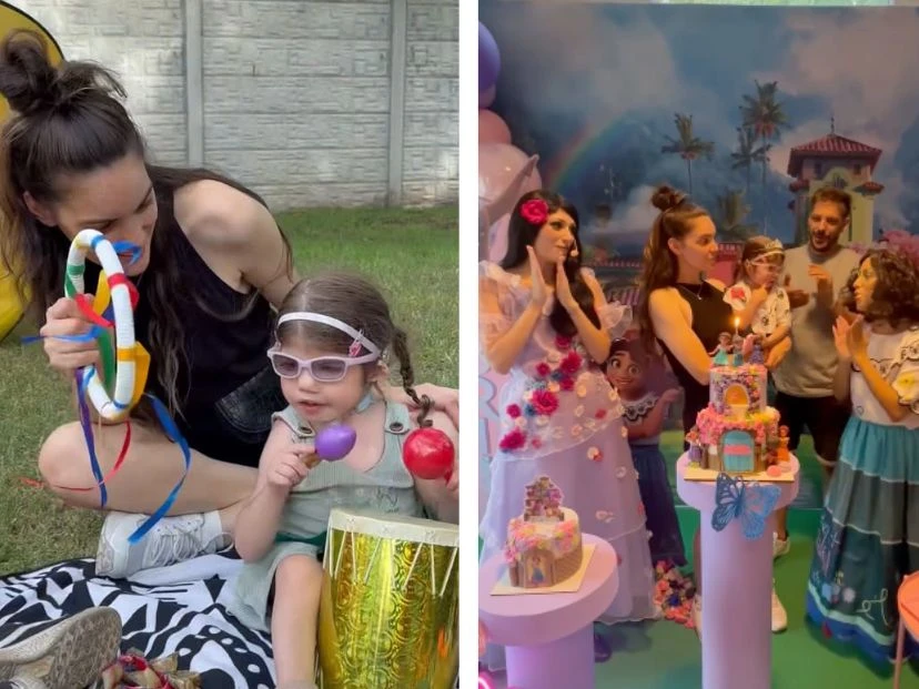 Maca Paz mostró el festejo por los cuatro años de Abril, su hija