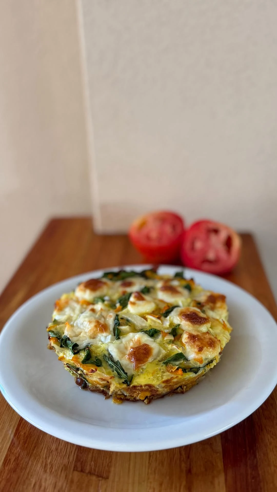 Soufflé proteico de verduras