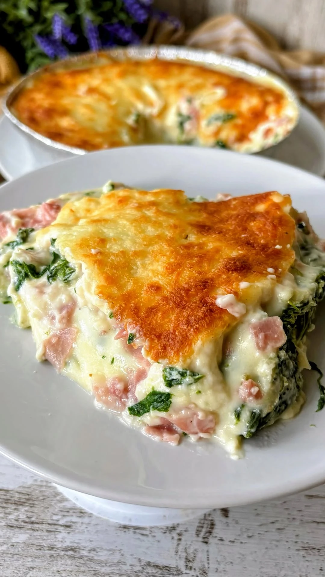 Gratinado de espinacas y ricota