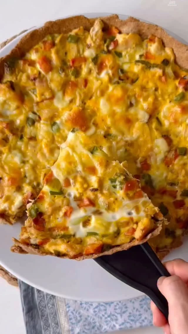 Tarta de pollo y verduras