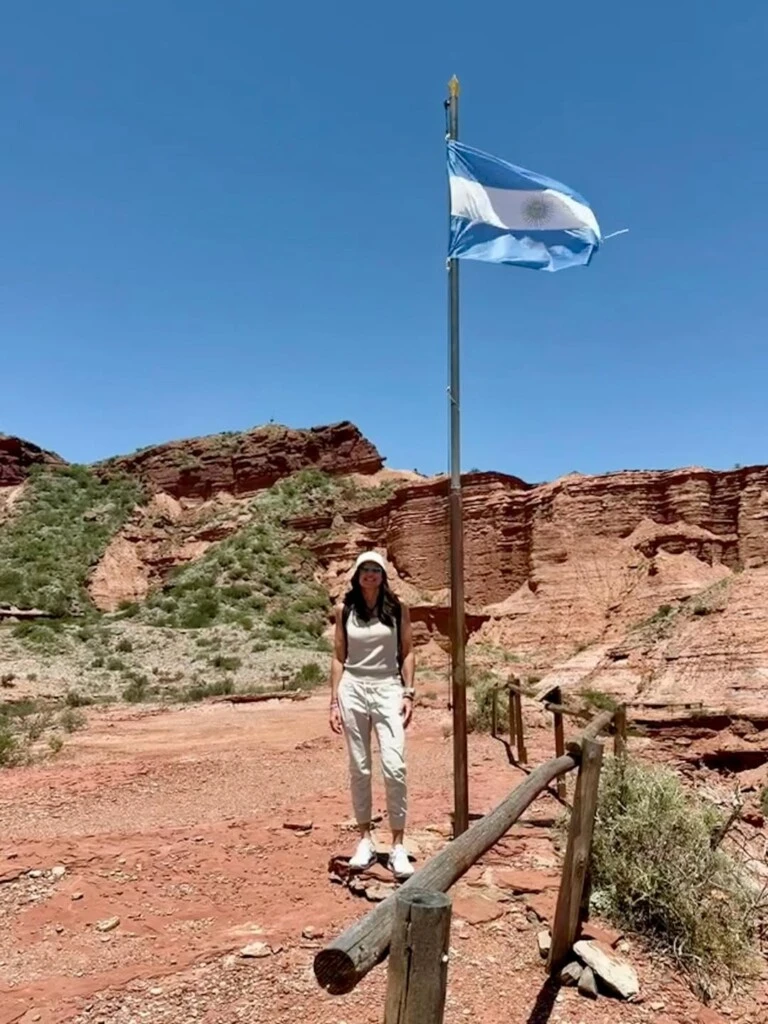 El recorrido turístico de Gaby Sabatini por la Argentina. Foto: IG