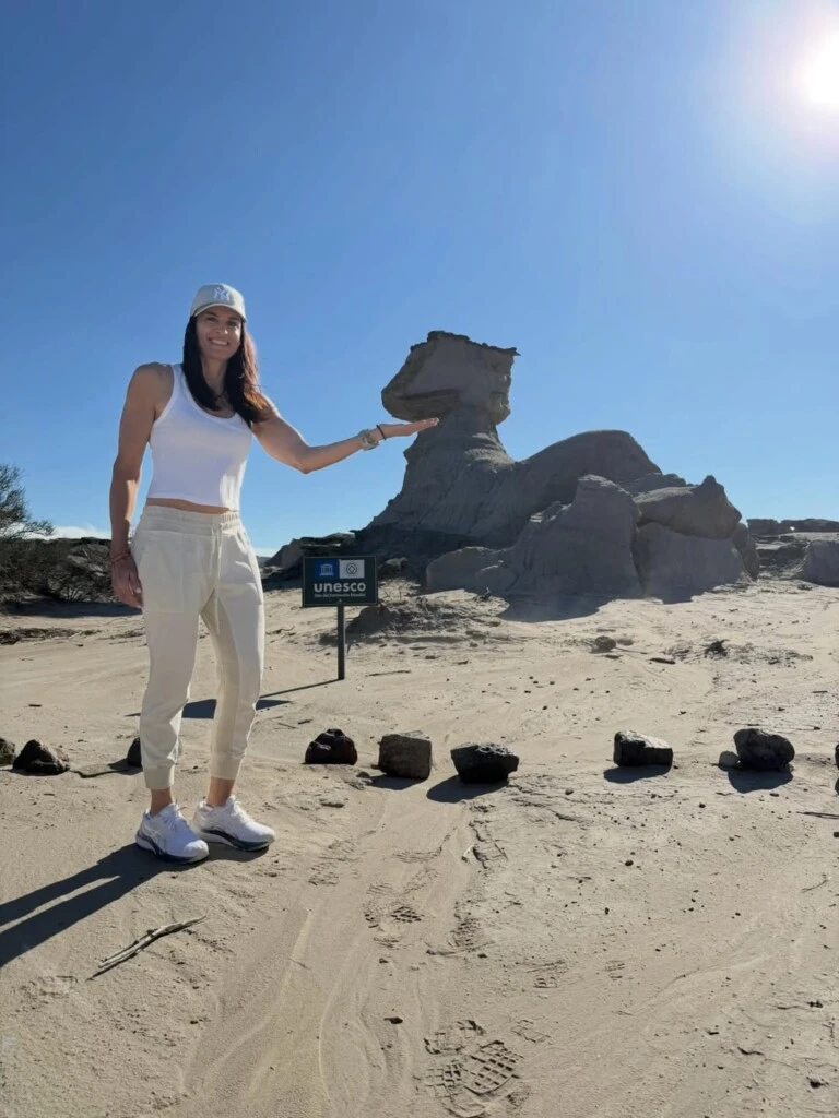 El recorrido turístico de Gaby Sabatini por la Argentina. Foto: IG
