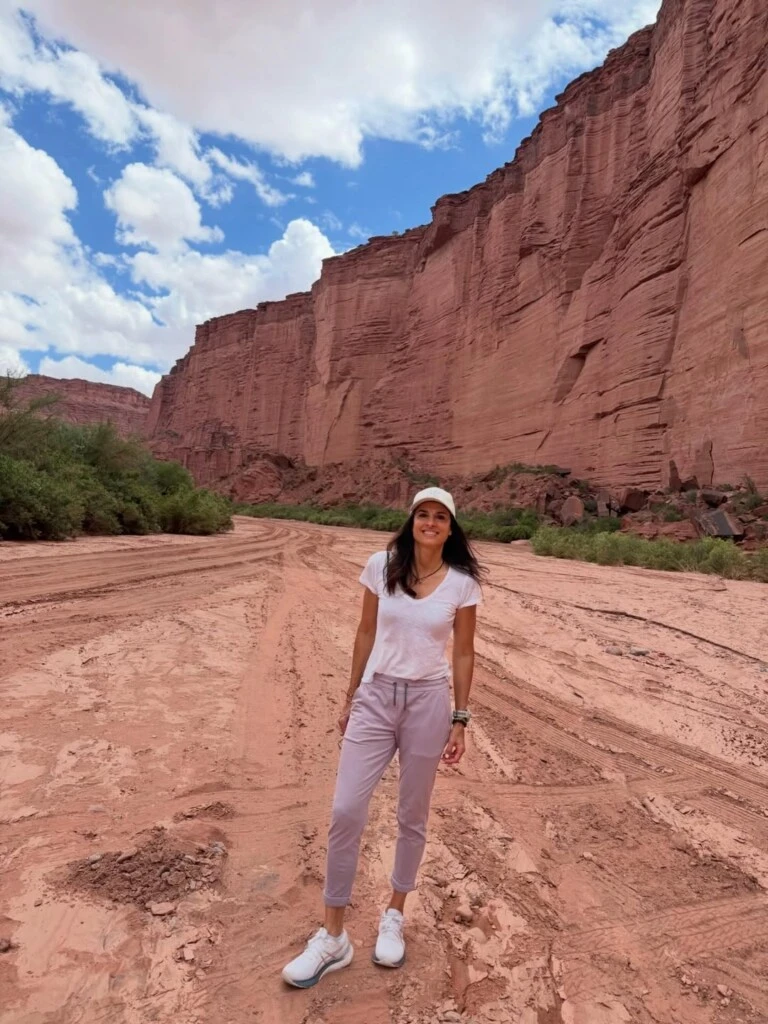 El recorrido turístico de Gaby Sabatini por la Argentina. Foto: IG