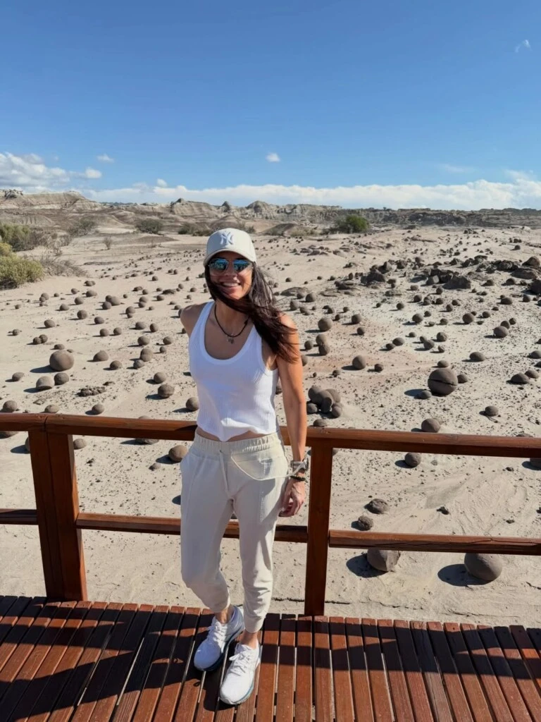 El recorrido turístico de Gaby Sabatini por la Argentina. Foto: IG