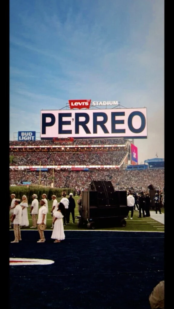 Gabriela en el Super Bowl 2026. Foto: IG