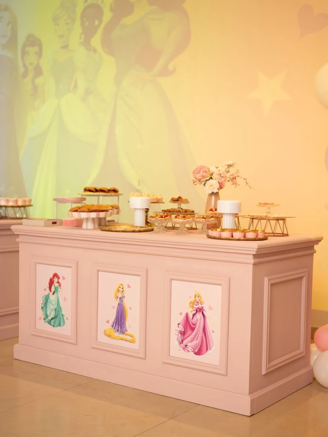 Así fue el sector de la mesa candy.