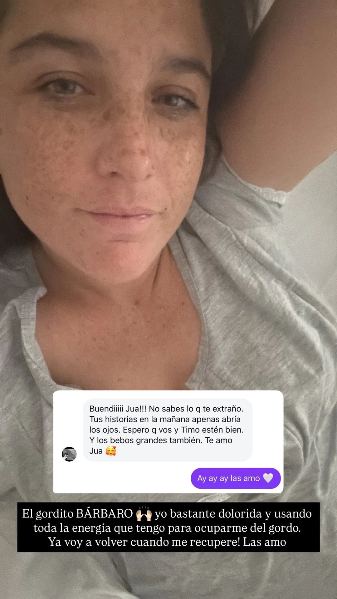 Juana Repetto volvió a las redes y explicó por qué no está haciendo posteos