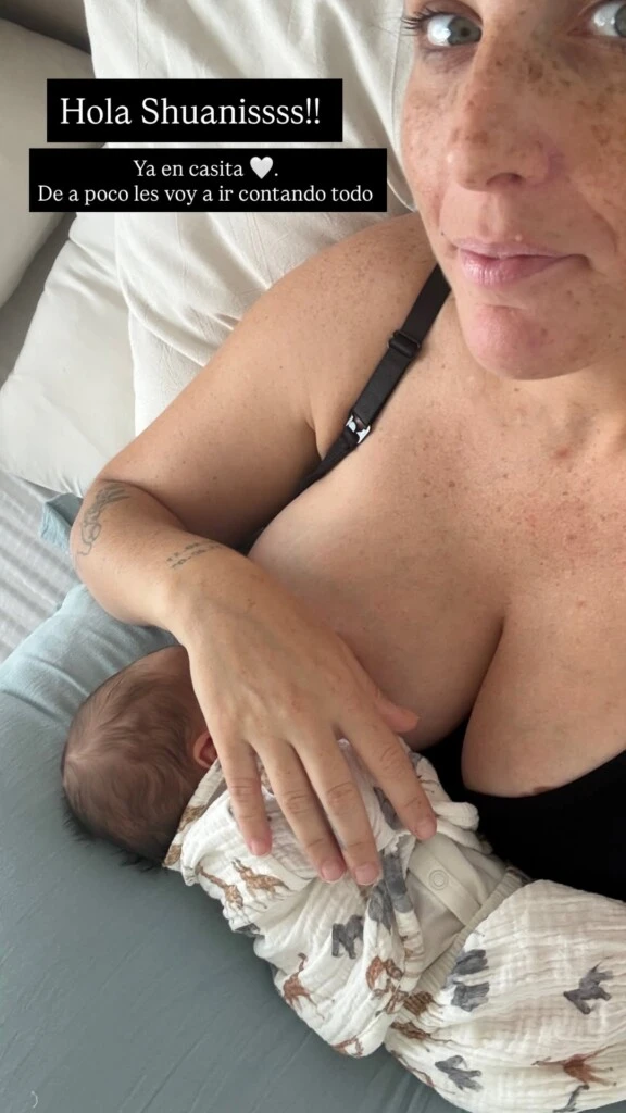 La actriz compartió una foto de su bebé. Fotos: IG.