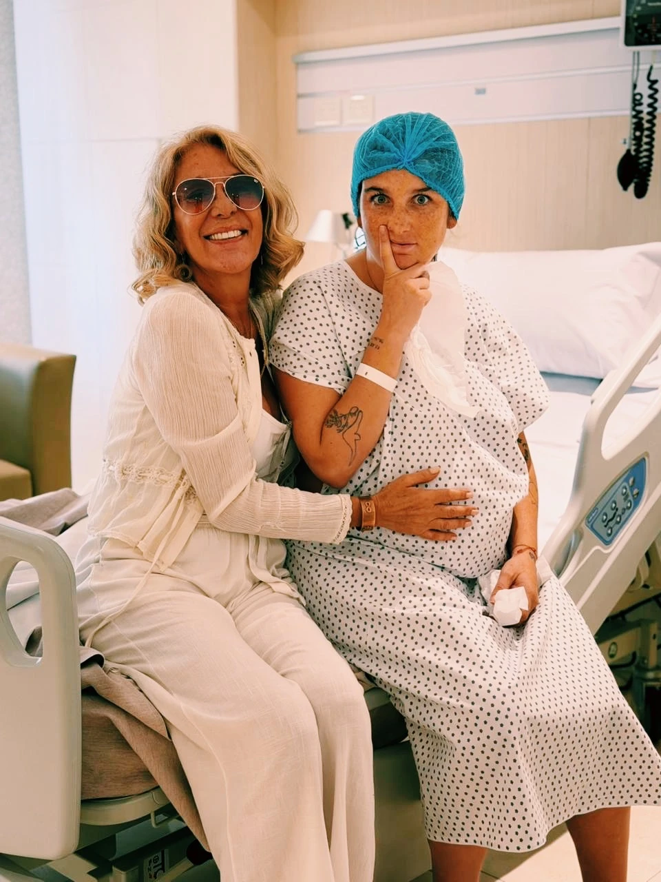 Reina Reech fue quien la acompañó durante el parto. Foto: IG.