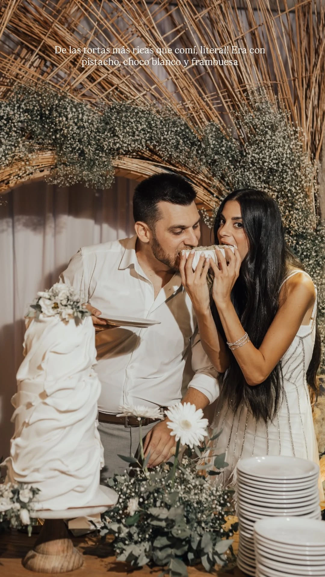 La torta de bodas de Emily Lucius y Rodrigo Valladares Macri: un diseño creado por Damián Basile