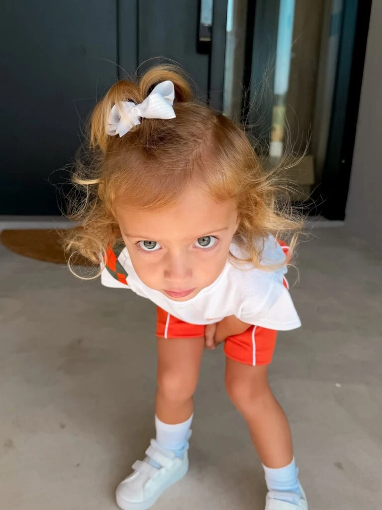 El primer día de jardín de Vita. Foto: IG