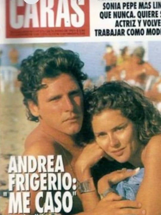Andrea Frigerio y Lucas Bocchino en las tapas de revista. Fotos: IG. 