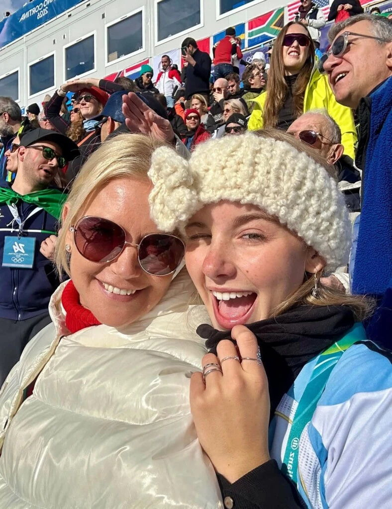 Valeria junto a su hija Tania.