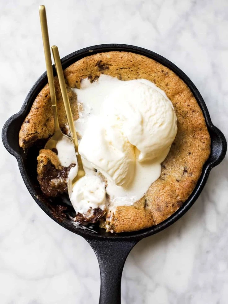 Cookie pie con helado. Foto: Pinterest