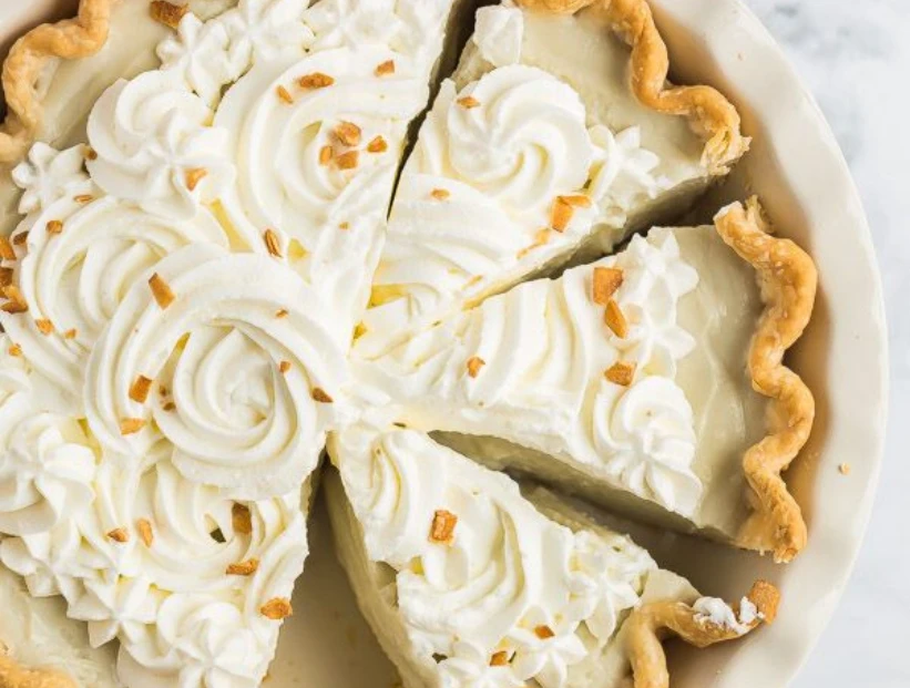 Tarta de coco destacada