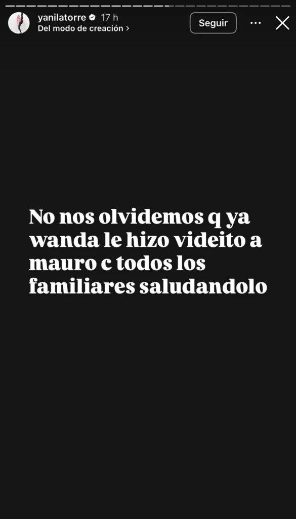 Además, Latorre trazó un paralelismo con Wanda y recordó que en el pasado la empresaria también le habría organizado un video.