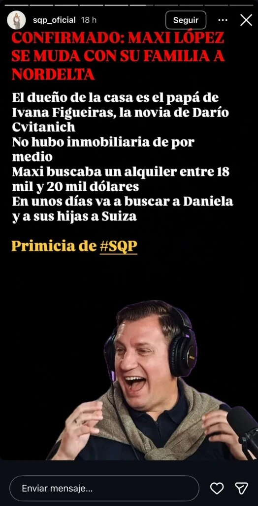 La primicia fue compartida por el programa Sálvese quien pueda.