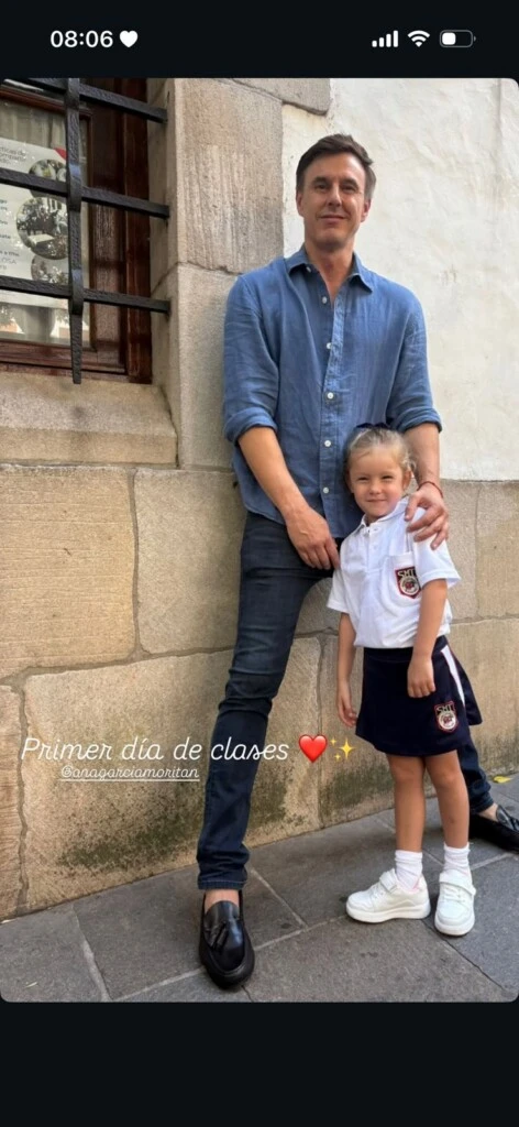 El primer día de clases de Anita García Moritán. Foto: IG