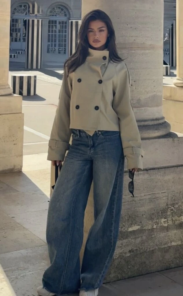 Podés crear diferentes looks con este abrigo.