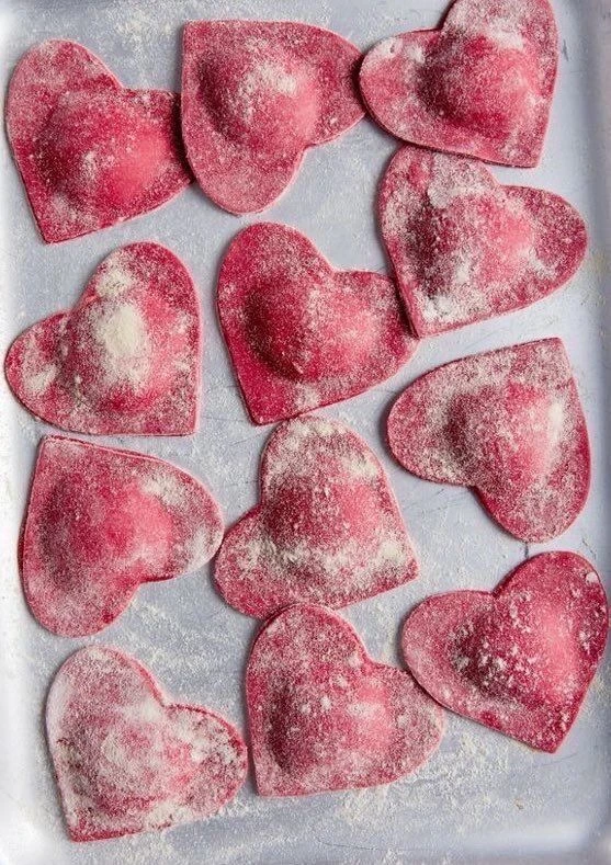 Sorrentinos de remolacha. Foto: Pinterest