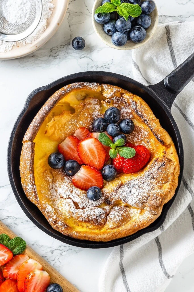 Dutch baby pancake: la receta del postre fácil con efecto globo que es tendencia

