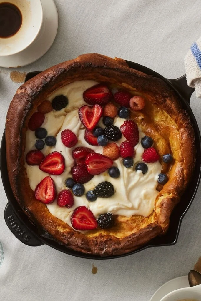 Dutch baby pancake: la receta del postre fácil con efecto globo que es tendencia

