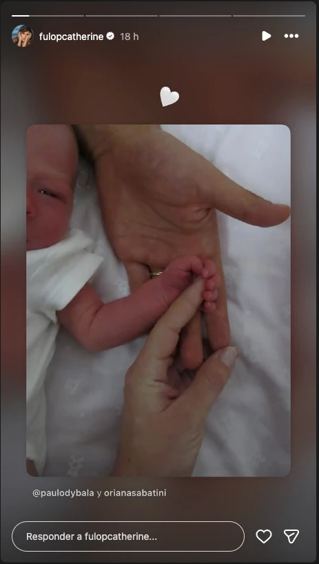 Gia, recién nacida. 