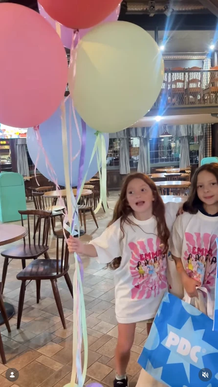 Así fue la fiesta soñada de Emma, la hija de Evangelina Anderson: celebró sus 9 años con las hijas de Wanda Nara y La Joaqui