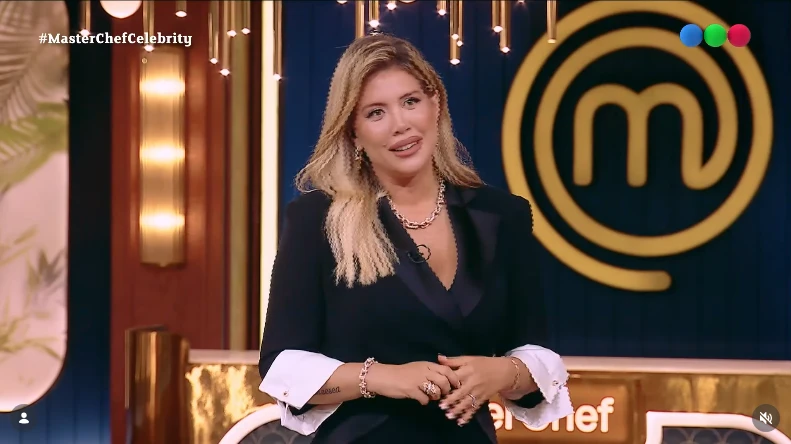 Wanda Nara y su vestido esmoquin para la final de MasterChef Celebrity: look by Pablo Ramírez