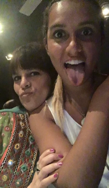 Una de las últimas fotos que Agostina se sacó con su mamá