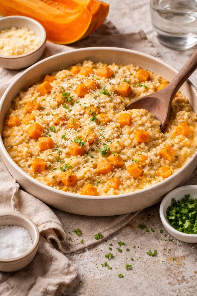 Arroz cremoso con calabaza