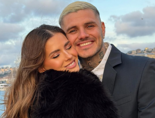 La China Suárez y Mauro Icardi impactaron con matching looks para un viaje en avión
