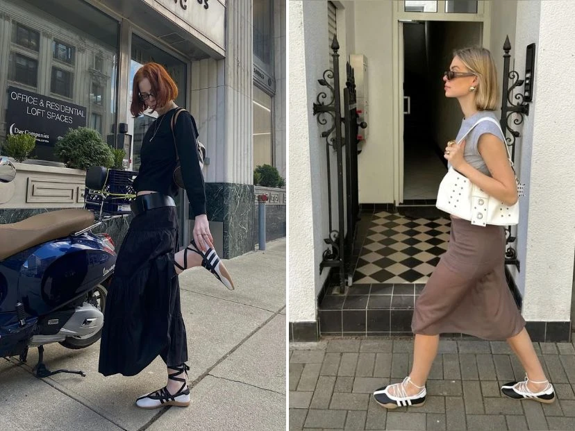 Alerta tendencia: cómo lucir las ballerinas lace-up que enamoran a la Gen-Z