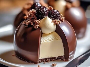Bombón de chocolate relleno de crema: la receta del postre con sorpresa irresistible