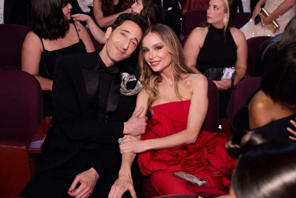 Adrien Brody y Georgina Chapman  