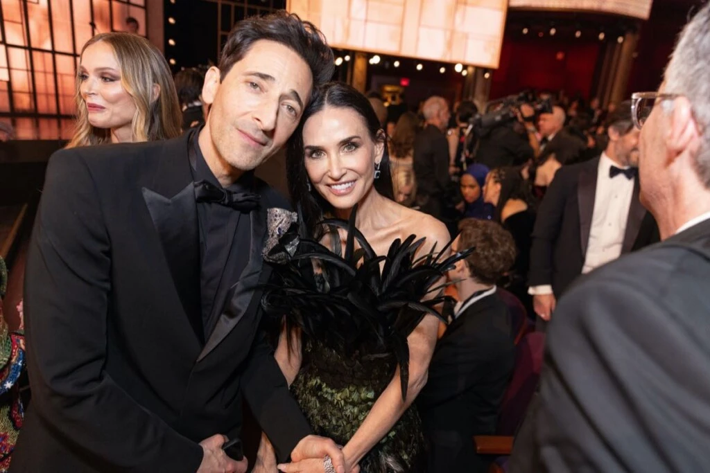 Adrien Brody y Demi Moore  
